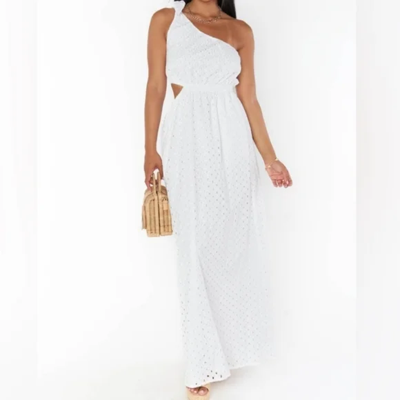 NWT Show Me Your Mumu take me out white eyelet maxi dress - Picture 4 of 4